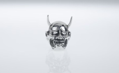Noh mask (“Han-nya”) ring 般若 Japanese tradition | eBay