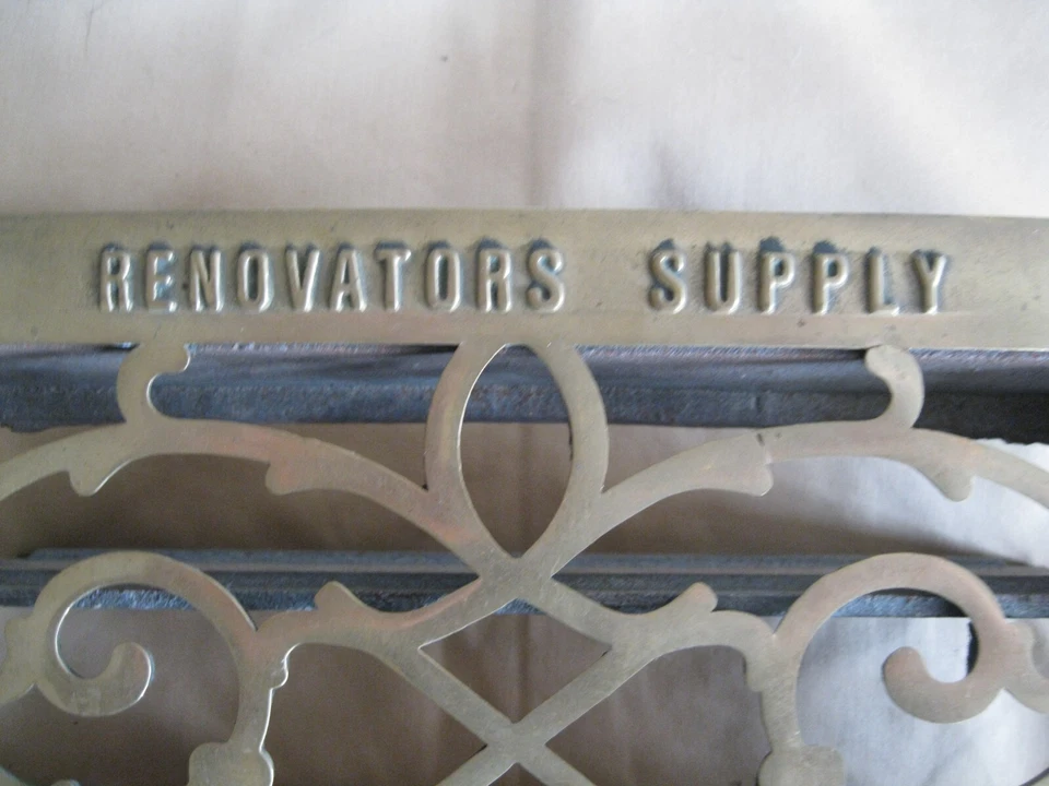 Винтажные ремонтники поставка полированная латунь регистр 11 3/8 «X 9 1/2» - Изображение 2 из 4