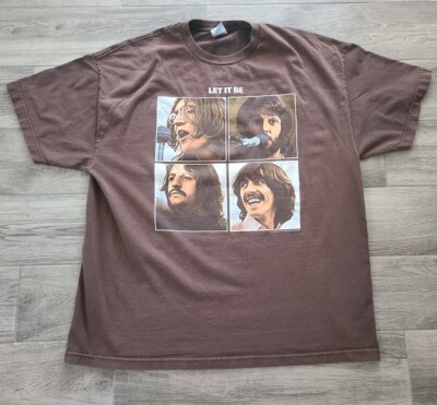 The Beatles - “Let It Be” 2004 Apple Corp Brown T- Shirt The Beatles - “Let It Be” 2004 Apple Corp Brown T- Shirt