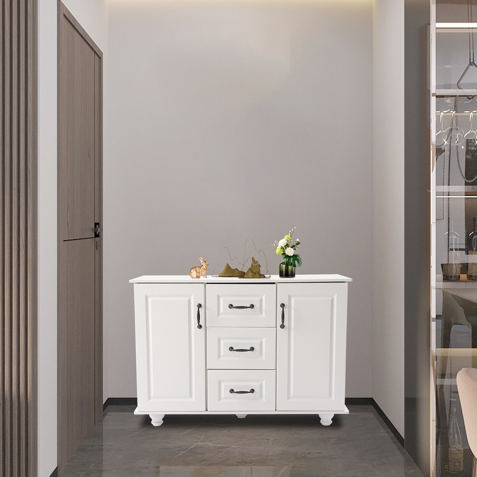 Kitchen Sideboard Buffet with Storage Drawers Coffee Bar for