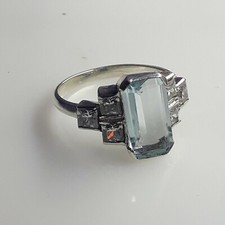 925 Sterling Silver Handmade Latest Aquamarine Unisex Ring AAA Quality