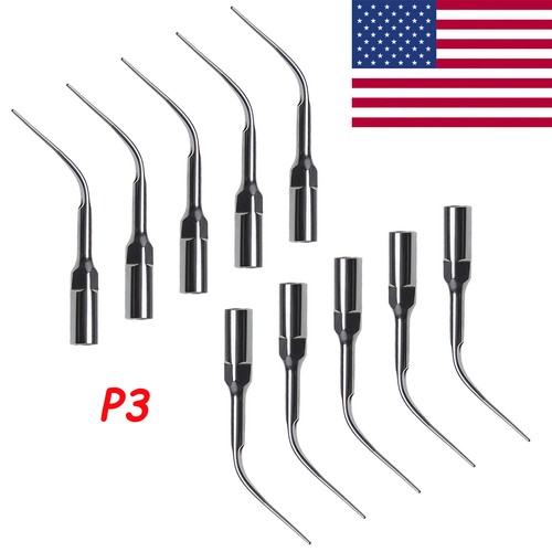 10PC Dental Perio Scaling Tips fit WOODPECKER EMS Ultrasonic Scaler Handpiece P3 - Picture 3 of 3