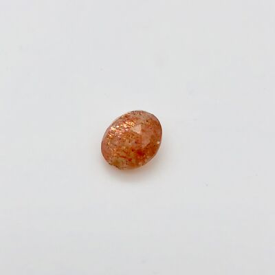1 Radiant Faceted 10x8mm Oval Sunstone Beads 4080B