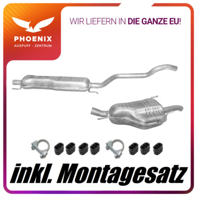Opel Zafira A 2.0 2.2 DTi (2000-2005) Mittel+Endschalldämpfer Auspuffanlage