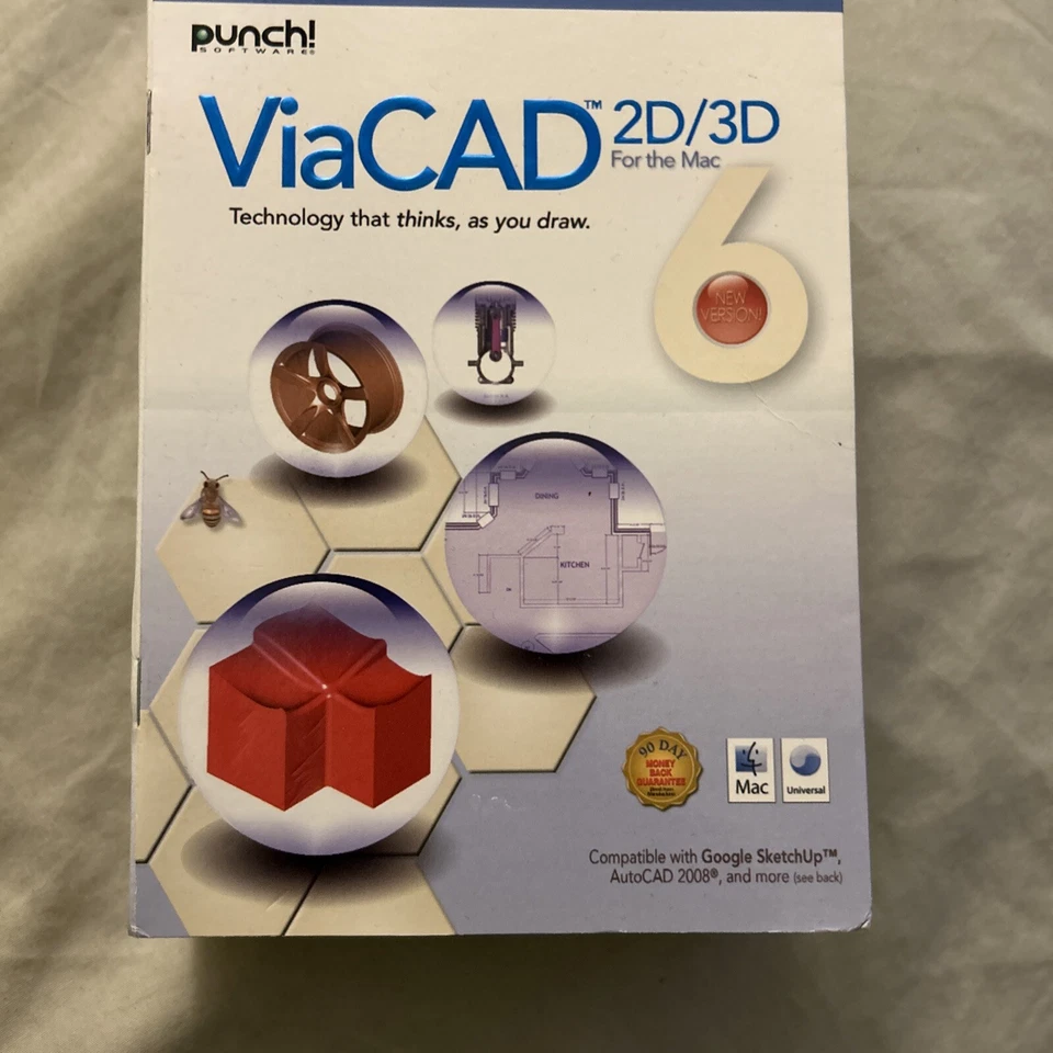 Encore PUNCH! ViaCAD 2d/3d PC Software 2008 Version 6 Windows - Image 2 of 4