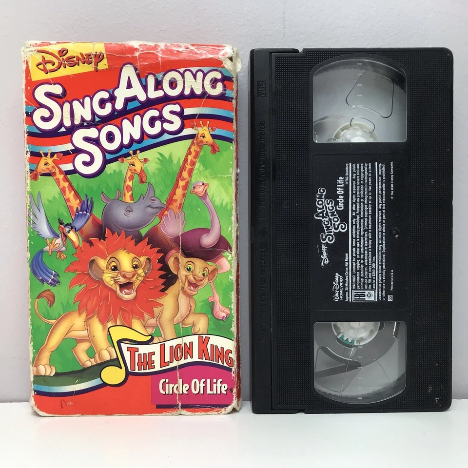 Disney Sing Along Songs The Lion King Circle of Life VHS Tape Vintage Kids Music - Image 3 of 4