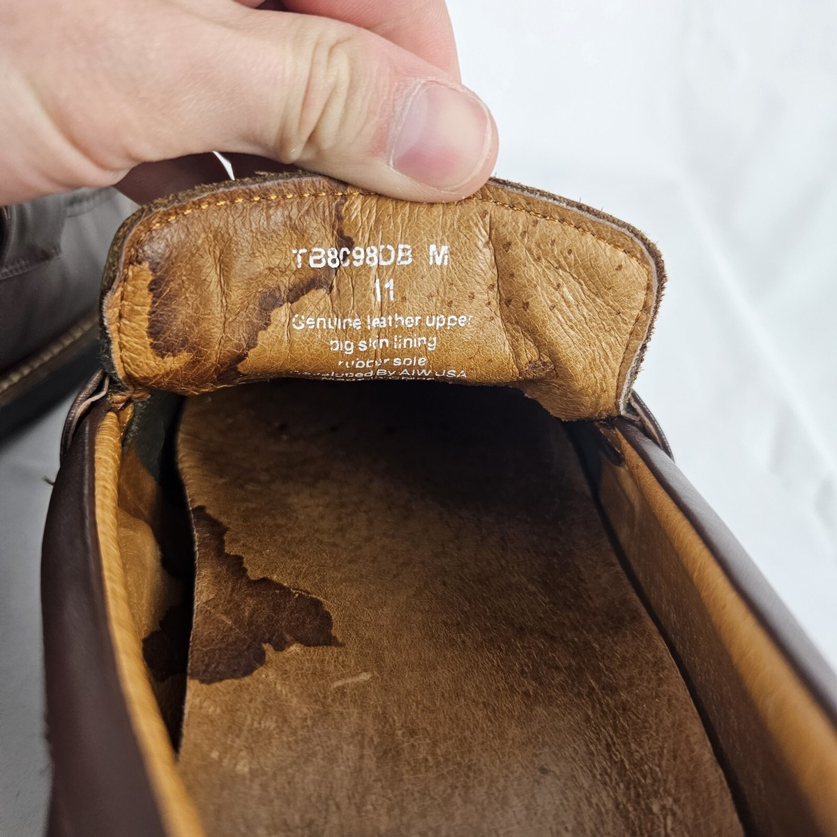 Gravity by AIW‎ Defyer Penny Loafers Mens US 11M Brown Leather Comfort Slip On Gdefy Gravity Defyer Men main image 3