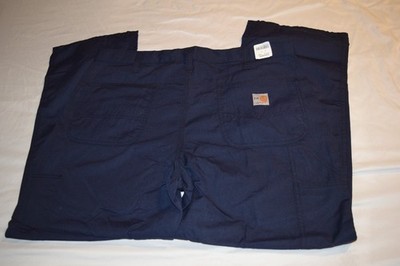 CARHARTT FR FLAME RESISTANT CAT 2 NAVY DUNGAREE WORK PANTS 73478
