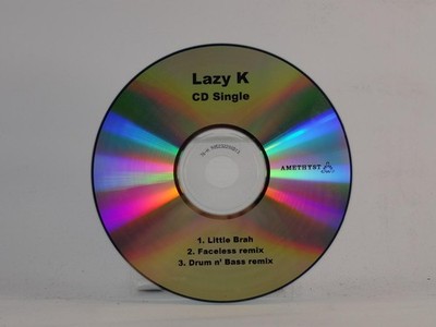 LAZY K LITTLE BRAH (E40) 3 Track Promo CD Single including Plastic Sleeve 