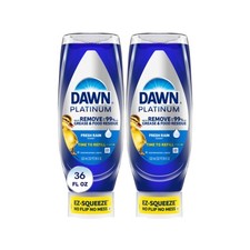 Dawn Platinum EZ-Squeeze Dish Soap, Dishwashing 36 Fl Oz Pack of 1 , Blue