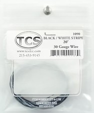TCS 1090 30 AWG BLACK WHITE STRIPE WIRE 20