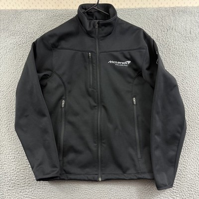 McLaren Philadelphia Jacket Mens Small Black Formula 1 Softshell Dealership Zip