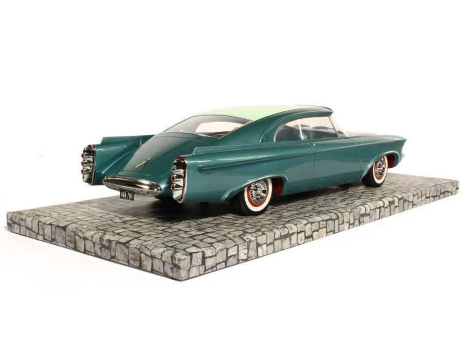 Chrysler Norseman 1956 Coupe 2 Doors Light Blue Green Minichamps 107143320 1:18 - Image 3 of 3