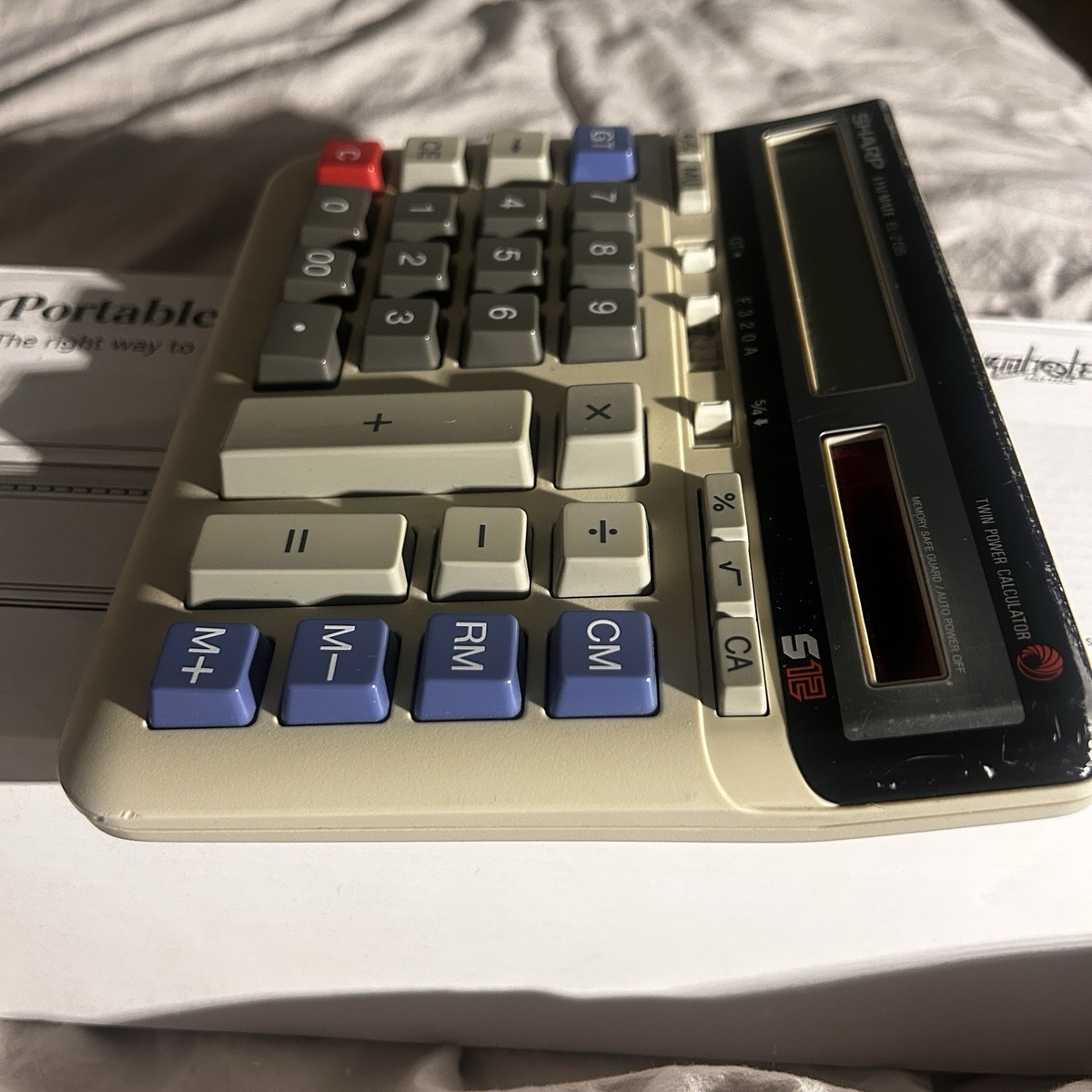 VTG Sharp ELSI MATE EL-2135 Desktop Calculator Twin Power Large