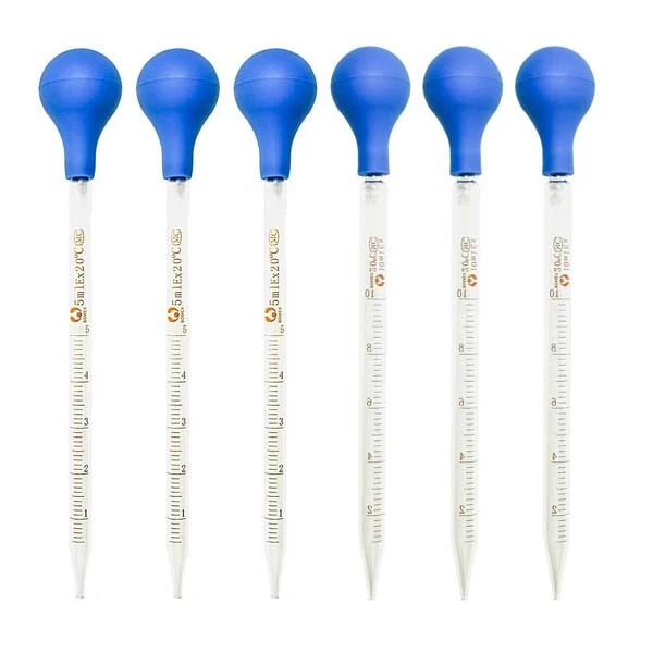 1-10PCS glassware biology Pipette Laboratory 1-10ml Graduated Dropper lab - Image 4 of 4