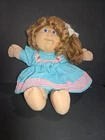 Cabbage Patch Kids Coleco 1982 Girl Doll Blonde Corn Silk Hair Blue Eyes 16”