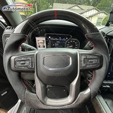 Carbon Fiber Steering Wheel For Gmc Sierra 1500 2500 3500 With Heated 19 Manual Carbon Fiber Steering Wheel For Gmc Sierra 1500 2500 3500 With Heated 19 Manual