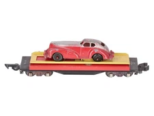 American Flyer 715 Vintage S Automobile Unloading Car w/Manoil Red Car