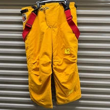Fire Dex FXR Firefighter Turnout Pants Mens 42x29 Yellow Bunker Gear Suspenders