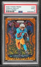 2020 Panini Prizm Rookie Orange Disco Prizm Joshua Kelley #326 PSA 9 MINT 8d2
