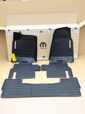 ALL WEATHER RUBBER FLOOR & CARGO MATS for 22-2025 WAGONEER OEM MOPAR 82216634AA