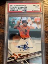 2017 Topps Chrome PSA 9 TEOSCAR HERNANDEZ Auto RC #RA-TH