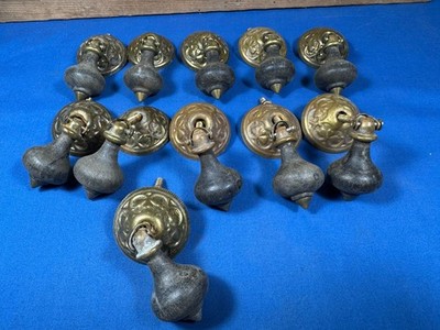 11 Vintage Teardrop Pulls, Victorian Style Repros ~ Functional w/ Ornate Design