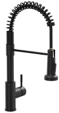 Grifo cocina negro con rociador extra ble resorte fregadero 1 orificio, Nuevo