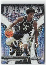 AJ Griffin 2022 Panini Prizm Draft Picks Fireworks White Sparkle #FW-AG RC