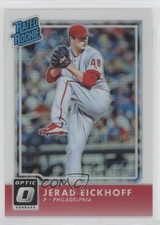 2016 Panini Donruss Optic Rated Rookies Holo Jerad Eickhoff #63 3v8