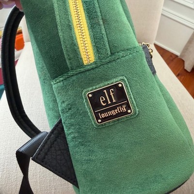 Loungefly Elf Buddy the Elf Cosplay Mini Backpack Green  display picture 3