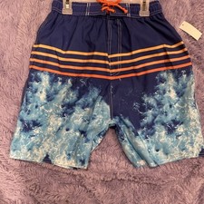 NEW Quad Seven Boys Size M 8-10 Swim Trunks Swim Shorts NWT