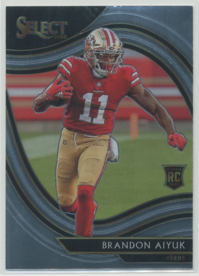 Brandon Aiyuk 2020 Panini Select Field Level RC Rookie #366 San Francisco 49ers