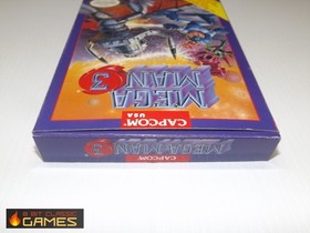 Mega Man 3 - WORN COMPLETE BOX  - NINTENDO NES - 26a