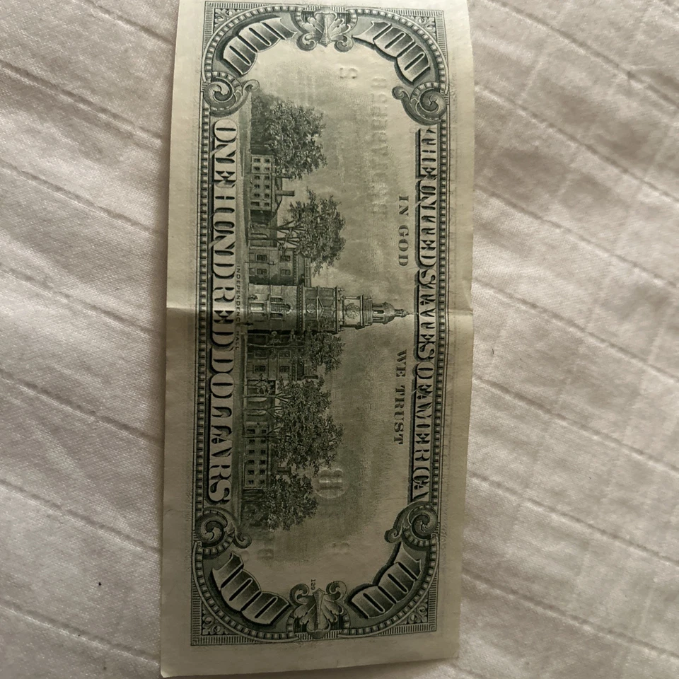 Series 1988 US One Hundred Dollar Bill $100 New York Very Low circulated - Image 2 of 4