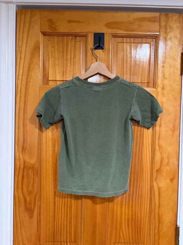 Vintage Universal Studios T-Rex Dinosaur Graphic Tee Kids Small Y2K Green - Image 4 of 4