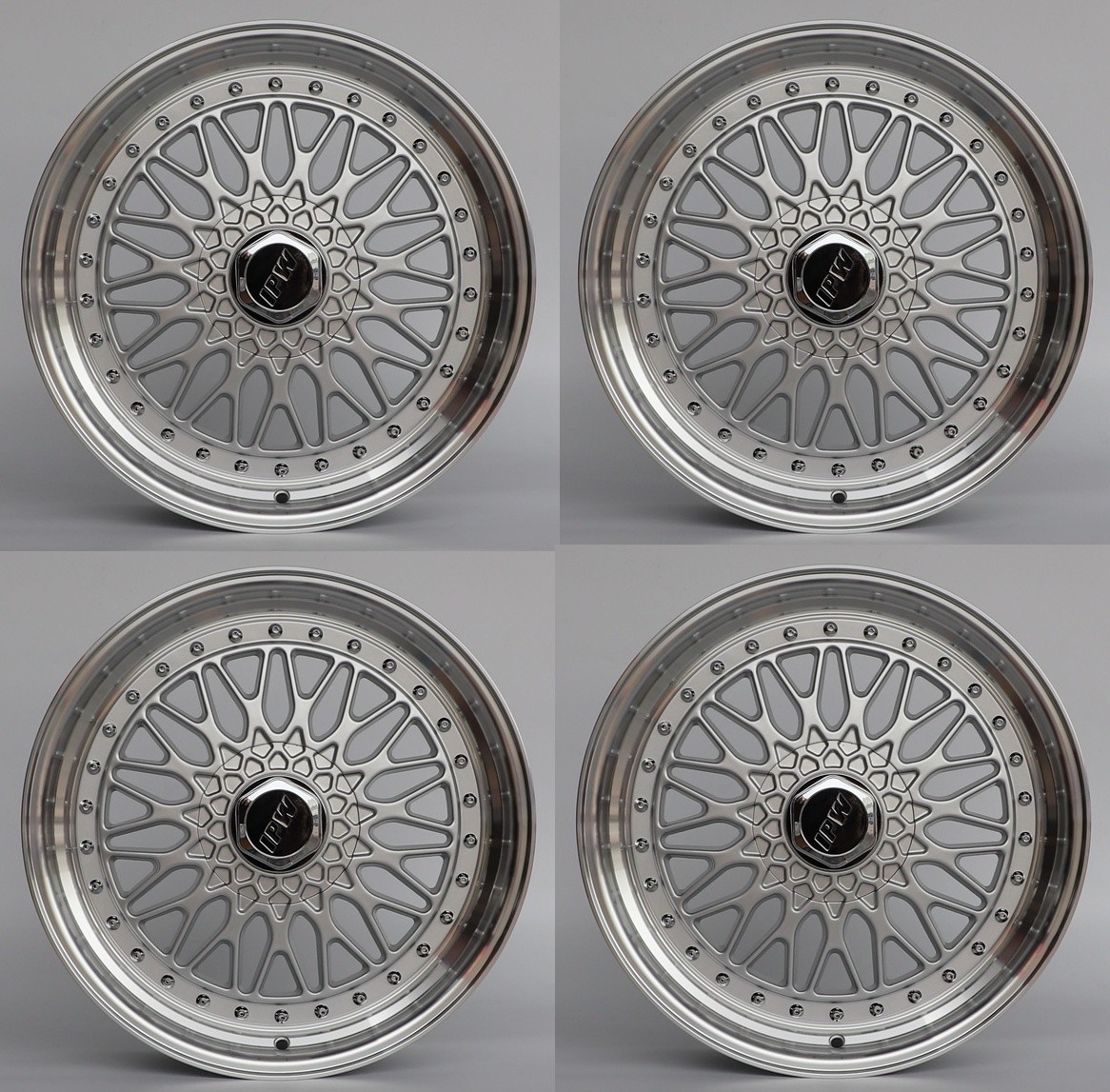 15" Wheels Rims for HONDA MAZDA NISSAN TOYOTA 240SX ACCORD BBS RS STYLE SILVER
