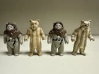 Vintage Star Wars EWOK lot 4 Figures w/ ORIGINAL accessories 1983-1984