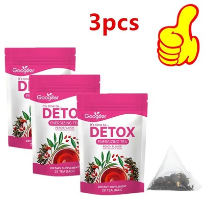3PCSLulutox Detox Tea All-Natural Support Healthy Weight,Helps Reduce Bloatings`