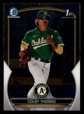 Colby Thomas 2023 Bowman Chrome Prospects #BCP-32 Oakland Athletics