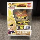 Funko Pop My Hero Academia MHA - ALL MIGHT #248 GITD Funimation 2017 SIGNED