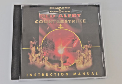 Command And Conquer Red Alert Counterstrike Instruction Manual (PC) Cd Rom 1997