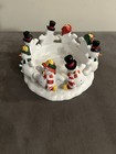 Partylite Frolicking Frosty's 3 Wick Candle Holder P7436 Retired Piece — photo 2