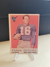 1959 Topps Football Card Frank Gifford New York Giants #20