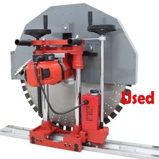 Used! Electric Wet/Dry Concrete Wall Cutting Saw 47.2"Rail 12.6"Max Depth 220V
