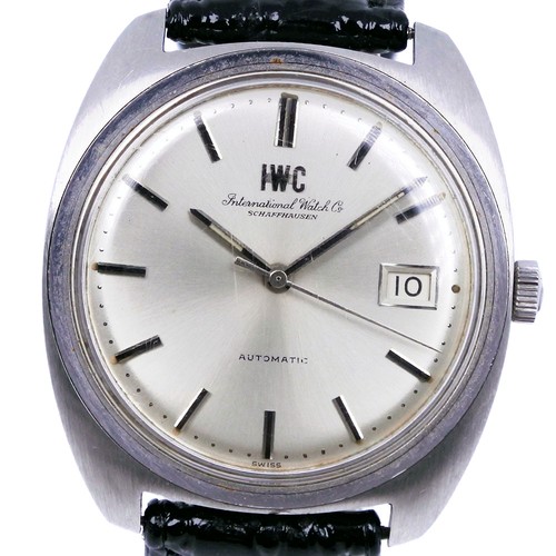 IWC alte Inter Uhren R819AD Cal.8541B silber/schwarz silverDial Edelstahl S...