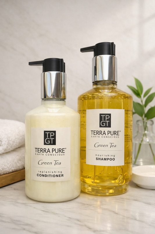 Terra Pure Green Tea Shampoo & Conditioner Set Nourishing Earth‑Conscious Hair
