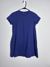 UNIQLO Cotton Dress XS Women’s Casual Crew Neck Dress Pockets Short Sleeve