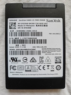 SanDisk X400 256GB 2.5'' SSD WINDOWS 11 PRO PREINSTALLED