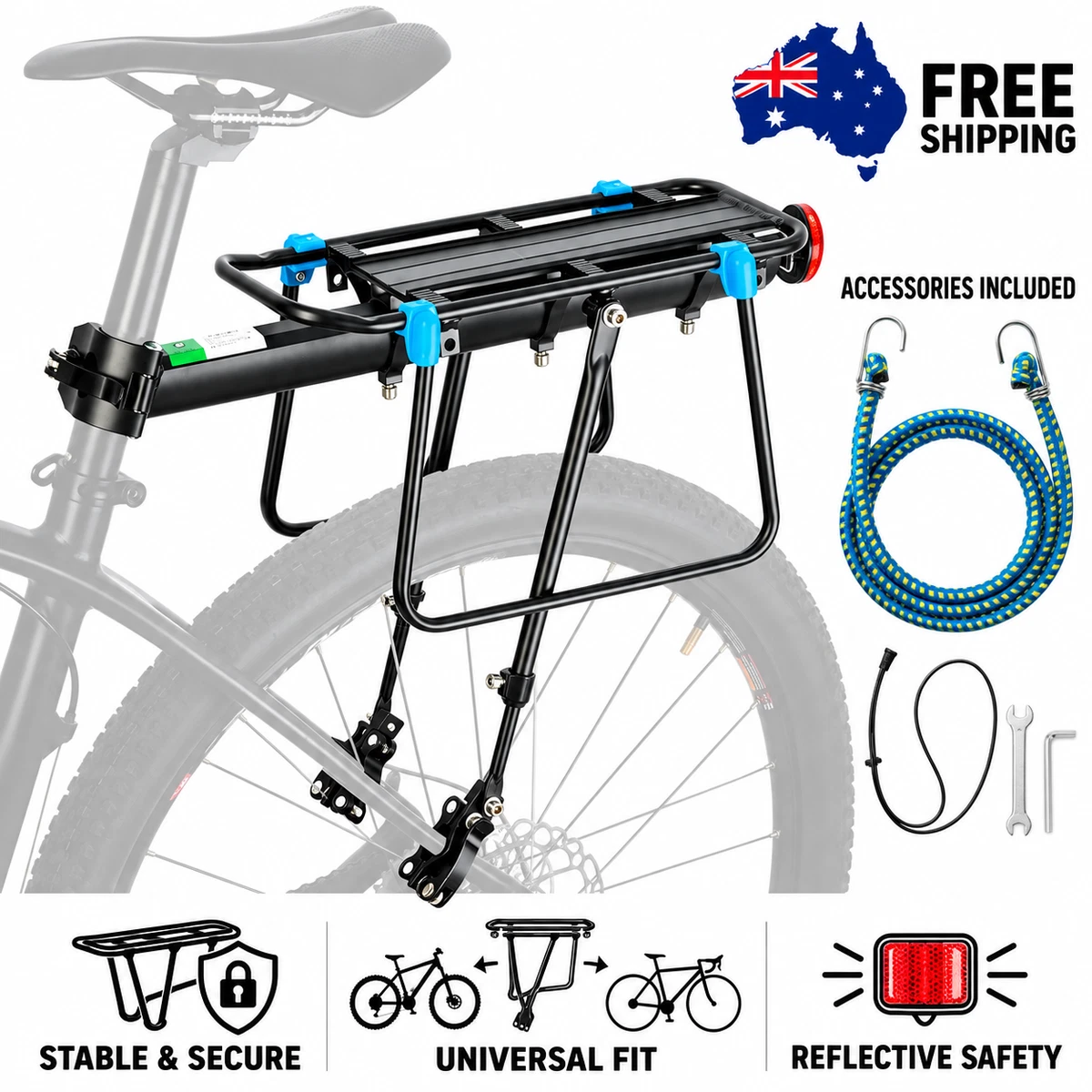 Bicycle Rack Mountain Road Bike Shelf Aluminum Alloy Bike Rack Quick Release